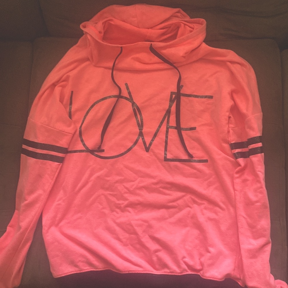Pink hoodie sweatshirt